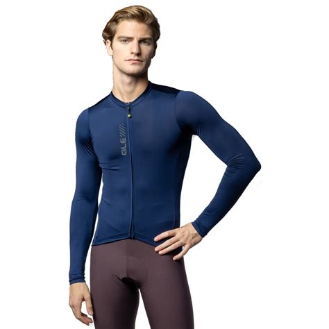 Alé Maillot Manches Longue Homme - PRAGMA Color Block - navy blue - BIKE24