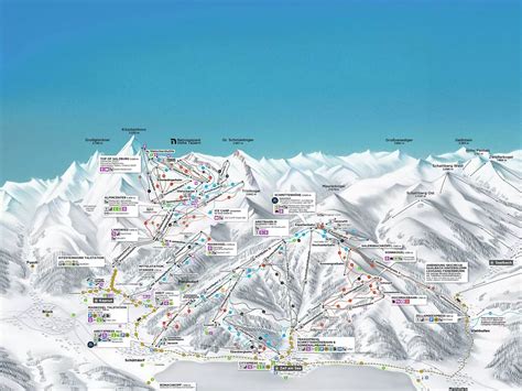 View piste map of Zell am See - Kaprun (Austria)