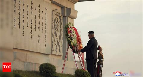 North Korea leader pays respect to Chinese war dead at memorial - Times ...