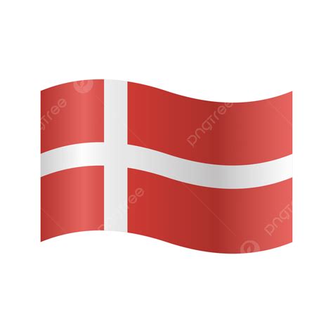 Vector Realistic Illustration Of Denmark Flags, Denmark, Flag, Denmark Day PNG and Vector with ...