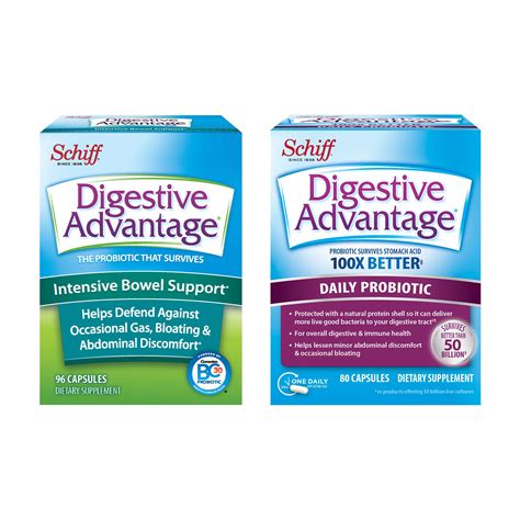 Digestive Advantage Daily Probiotic & IBS Capsule Bundle - Daily ...