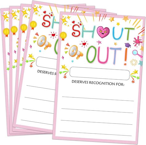 Shout Out Cards for Employees 60 Pcs Recognition CardAppreciation and ...