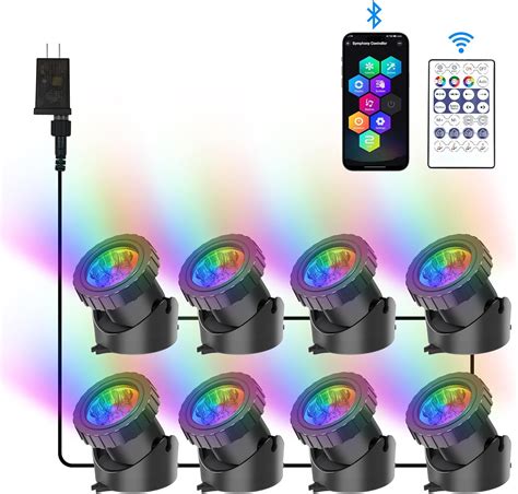 Amazon.com : CREPOW RGB Underwater Pond Lights, Super Bright LED ...