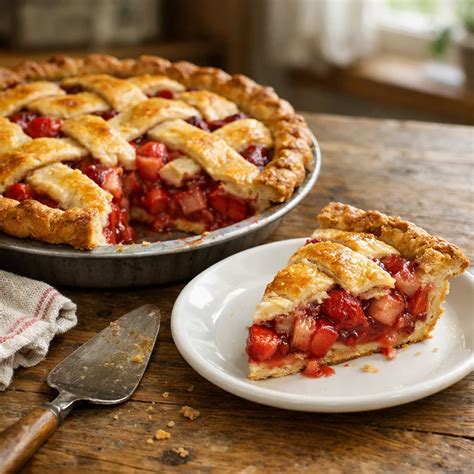 Timeless Strawberry Rhubarb Pie Recipe | ItsOnly.Recipes