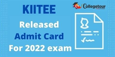 KIITEE 2022 released admit card for phase I exams
