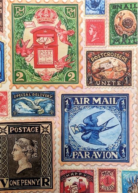Stamps Illustrations Postcard – The Postal Museum Shop