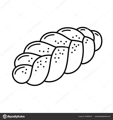 Loaf Of Bread Black And White Clipart