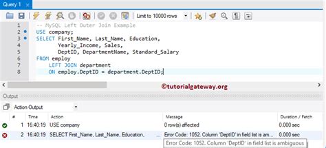 Image result for MySQL Left Join Chart