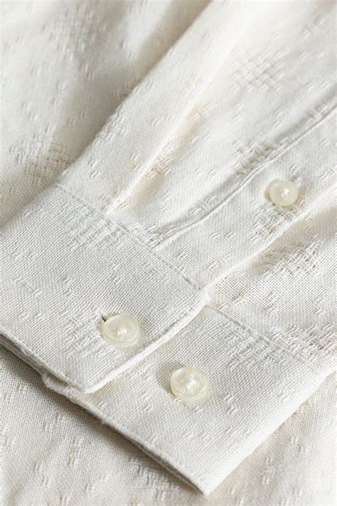 Buy Men's Mandarin Mystique Cream Shirt Online | SNITCH