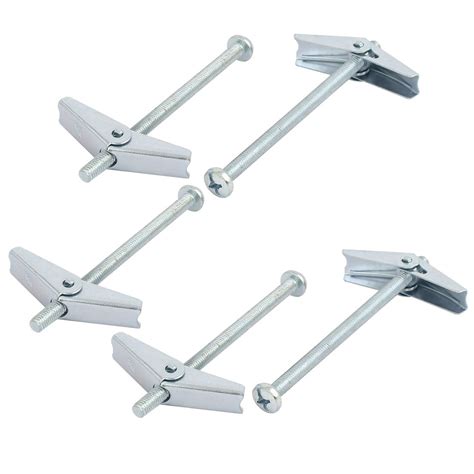 sourcing map M6 x 100mm Male Thread Spring Loaded Hollow Wall Round ...