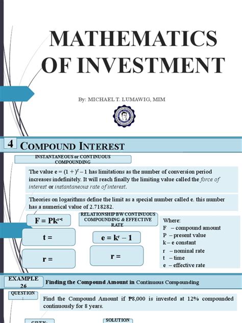 Image result for Compounding Period Business Math