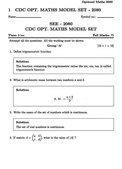 Image result for Class 10 Opt Math Unit 4