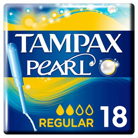 Tampax Pearl Regular Tampons 18 Pack | HealthWise