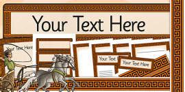 Ancient Greece Display Numbers (teacher made) - Twinkl