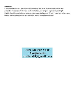 NGS vs Microarray 的图像结果