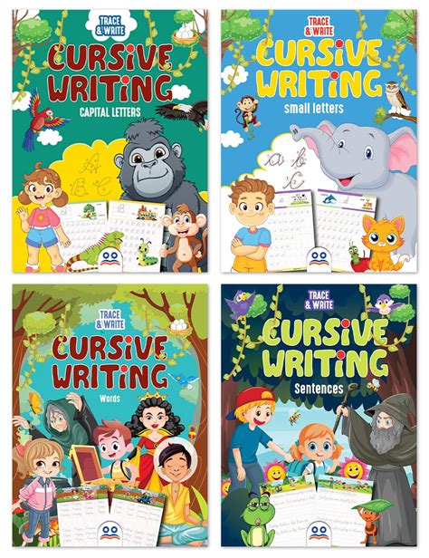 Buy Cursive Handwriting Practice Books- Trace and Write Activity Book ...