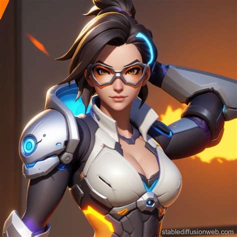 New Female Damage Character with Magic in Overwatch | Stable Diffusion ...
