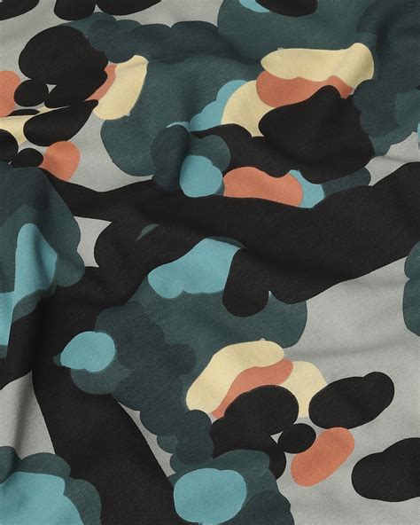 Buy Olive Abstract Print Oversized Loose Fit Tee Online at Muftijeans