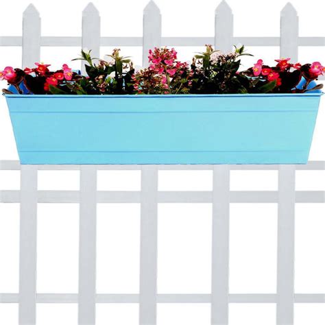Buy Rectangular Railing Planter -Teal (23 Inch) Online in India-TrustBasket