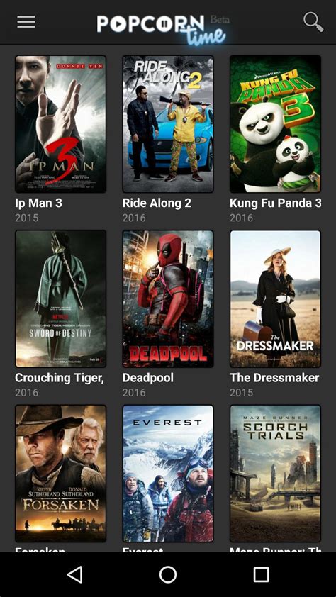 Image result for Popcorn Time Android