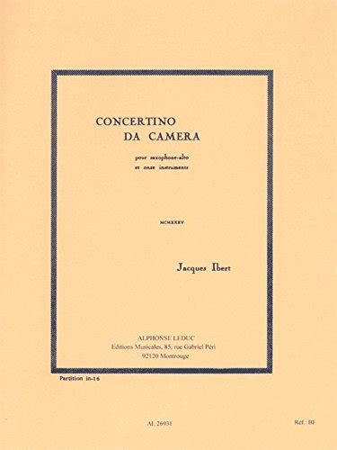 Amazon.in: Buy Jacques Ibert: Concertino Da Camera - Mcmxxxv (Alto ...