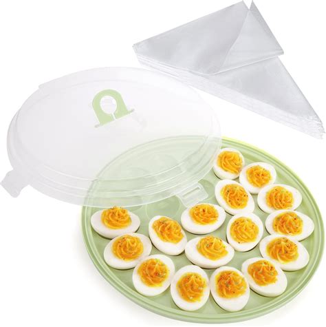 Deviled Egg Platter With Lid at Mia Rooke blog