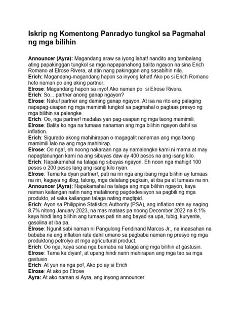 Image result for Short Script Sample Tagalog