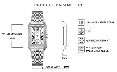 NIBOSI Stainless Steel Women Watches Analog White Dail Wrist Watches ...