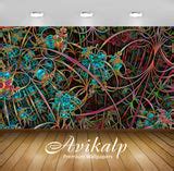 Avikalp Exclusive Awi4157 Colorful Fractal Floral Threads Full HD Wall ...