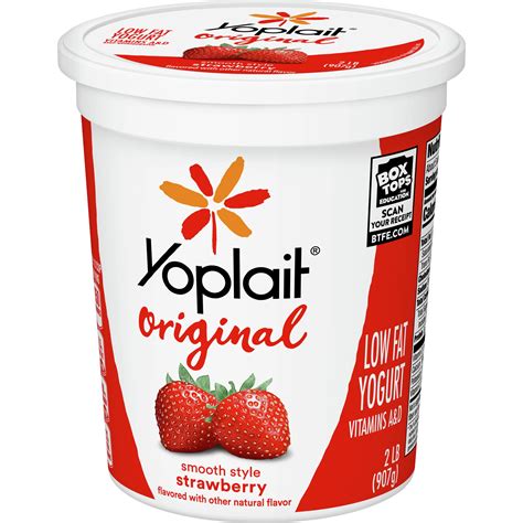 Yoplait Original, Smooth Style, Strawberry, Low Fat Yogurt, 32 oz