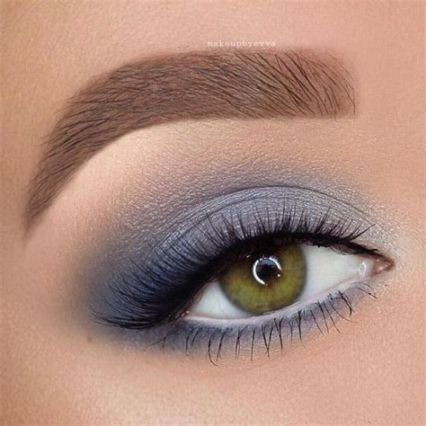 grey blue eye makeup