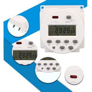amiciTools CN101A Digital LCD Programmable Timer Switch Relay AC 220V ...