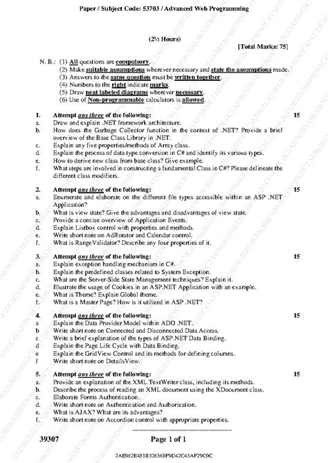 2023 NOV SEM-5 - 2023 sem 5 question paper - - Studocu