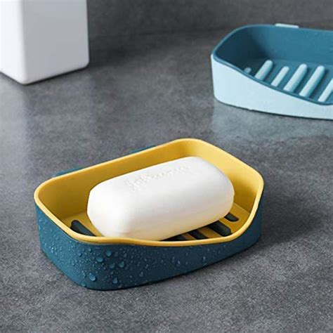 ASTRECA® Leaf Shaped Self Draining Soap Dish Holder Tray Leaf Shape ...