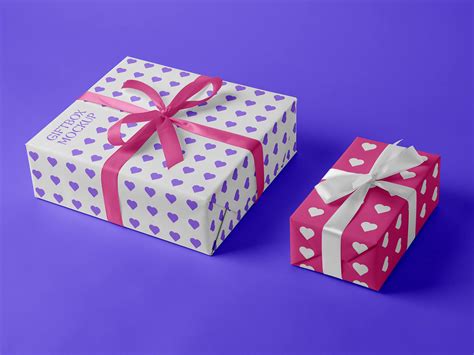 Free Valentine’s Day Gift Boxes Mockup PSD - Good Mockups