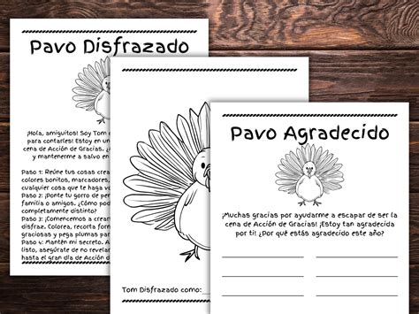 Disguise a Turkey, Turkey in Disguise in Spanish, Spanish Thanksgiving ...