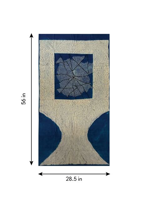 The Blue Tree in Ajrakh Artwork for sale