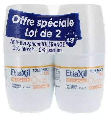 Etiaxil Tolérance Antiperspirant Sensitive Skin Roll-On Set Of 2 X 50