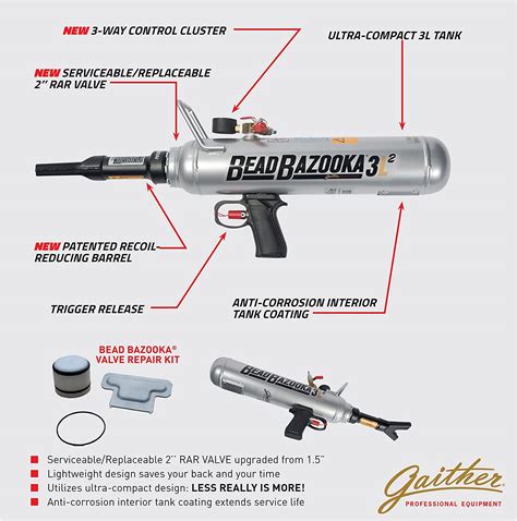 Gaither Handheld Bead Bazooka – 2nd Generation, Bead Seater Tool with Rapid Air Release, for ...