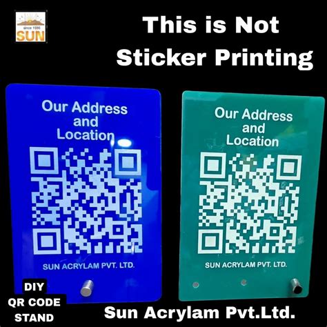 Qr Code - Q R Code Stand Customised Manufacturer from Ahmedabad