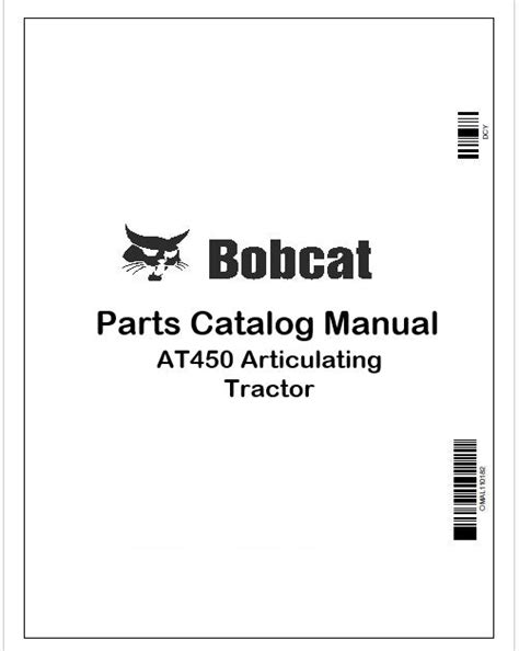 Bobcat AT450 Articulating Tractor Parts Manual | PDF
