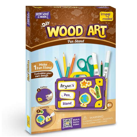 Imagimake DIY Wood Art Pen Stand — Toycra