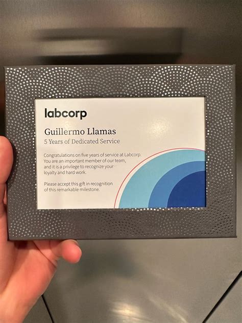 Now celebrating 5 years of service with LabCorp. Time has definitely ...