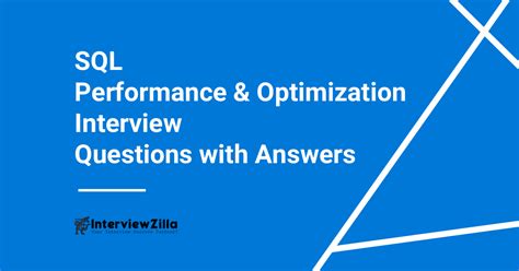 Image result for SQL Performance Tuning Interview Questions