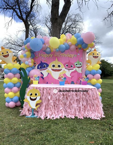 Paper & Party Supplies Baby Shark Backdrop Baby Shark Party Backdrop ...