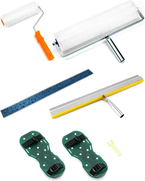 Amazon.com: QWORK Self-Levelling Cement Tool Kit, Floor Construction ...