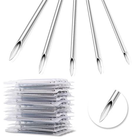 Buy Combofix 50Pcs Ear Nose Piercing Needles 316L Stainless Steel Mixed ...