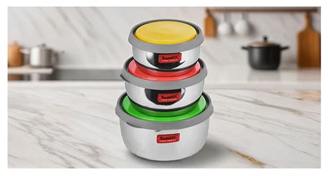 Buy Sumeet Stainless Steel Food Storage Airtight & Leak Proof ...
