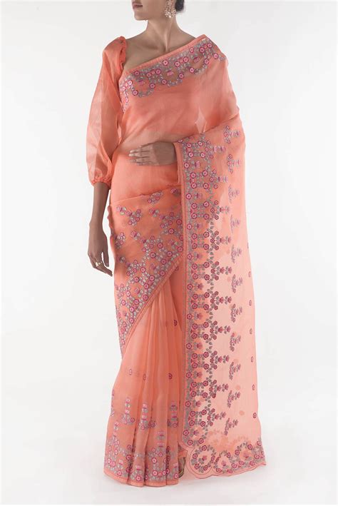 Buy Orange Saree Online - Bright & Beautiful Sarees at Nalli – Nalli ...