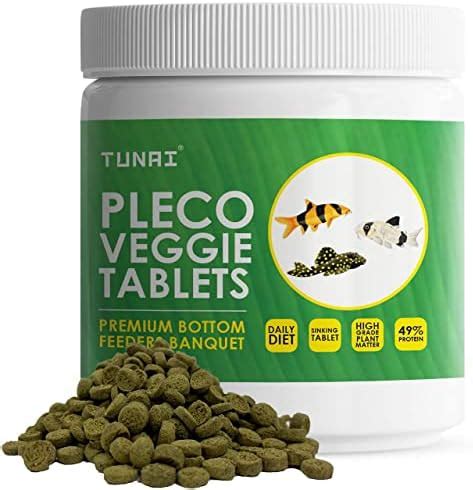 Tunai Pleco Tablets |70g| Algae Wafers Fish Food for Bottom Feeders ...
